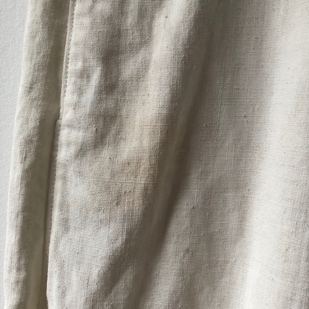 Lemaire Wide legged cropped coated linen pant - Picture 6 of 15